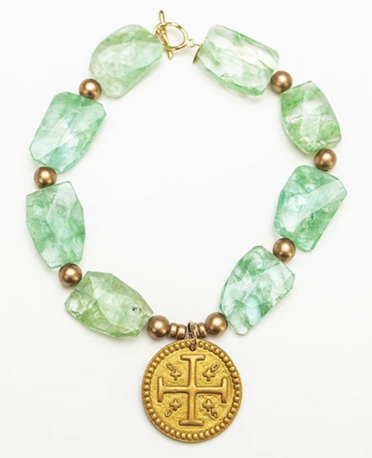 Hidden Truth- 18" Green Swirl Nuggets with Hannah Cross