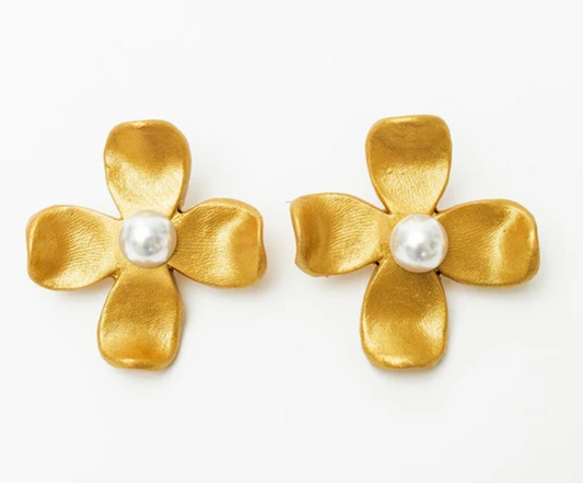 Hidden Truth- Large Dogwood Earrings