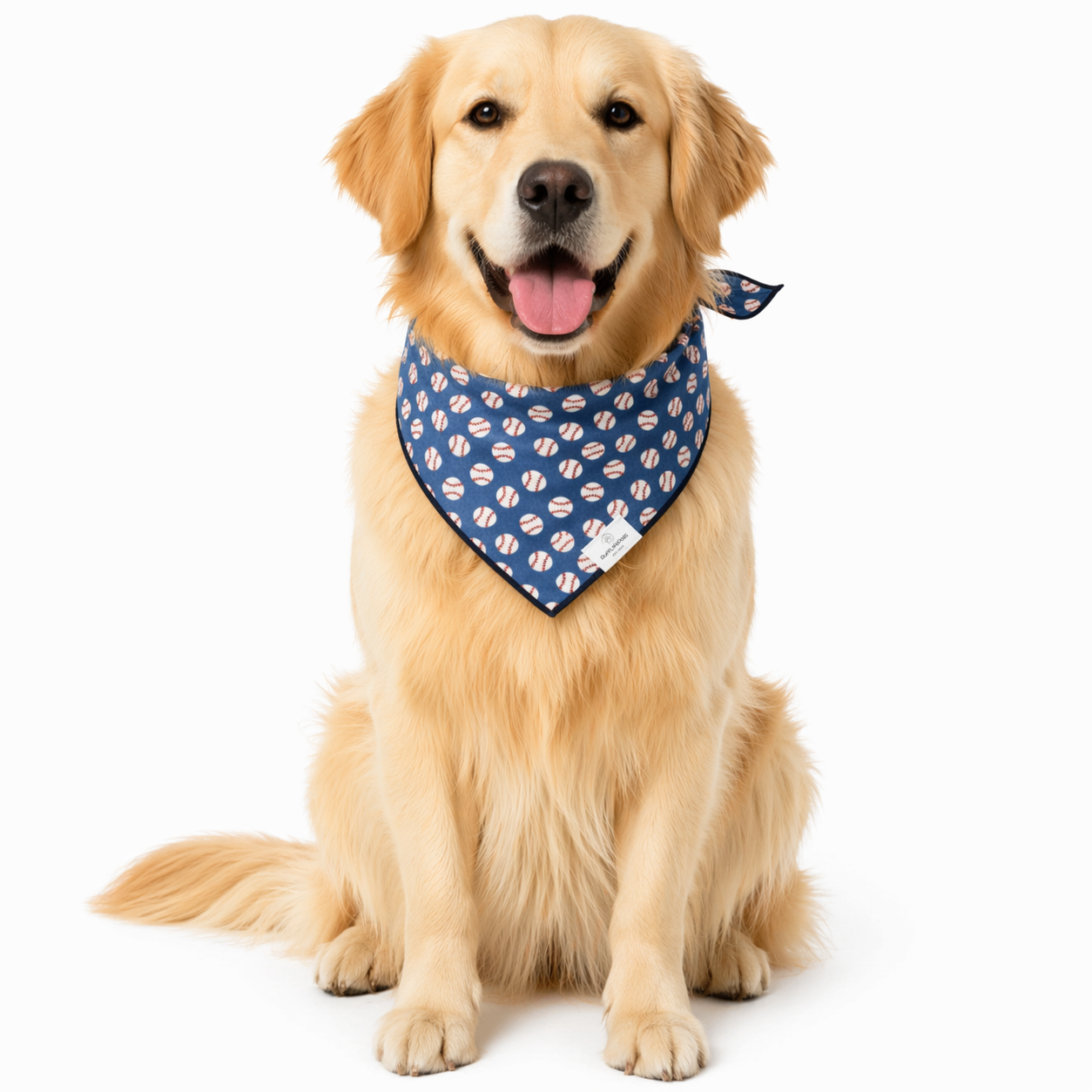 Baseball Game Day Dog Bandana: S/M