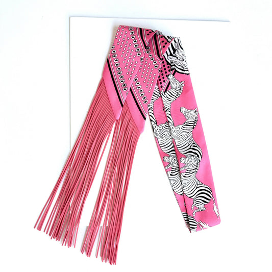 Fringe Scarf Hot Pink