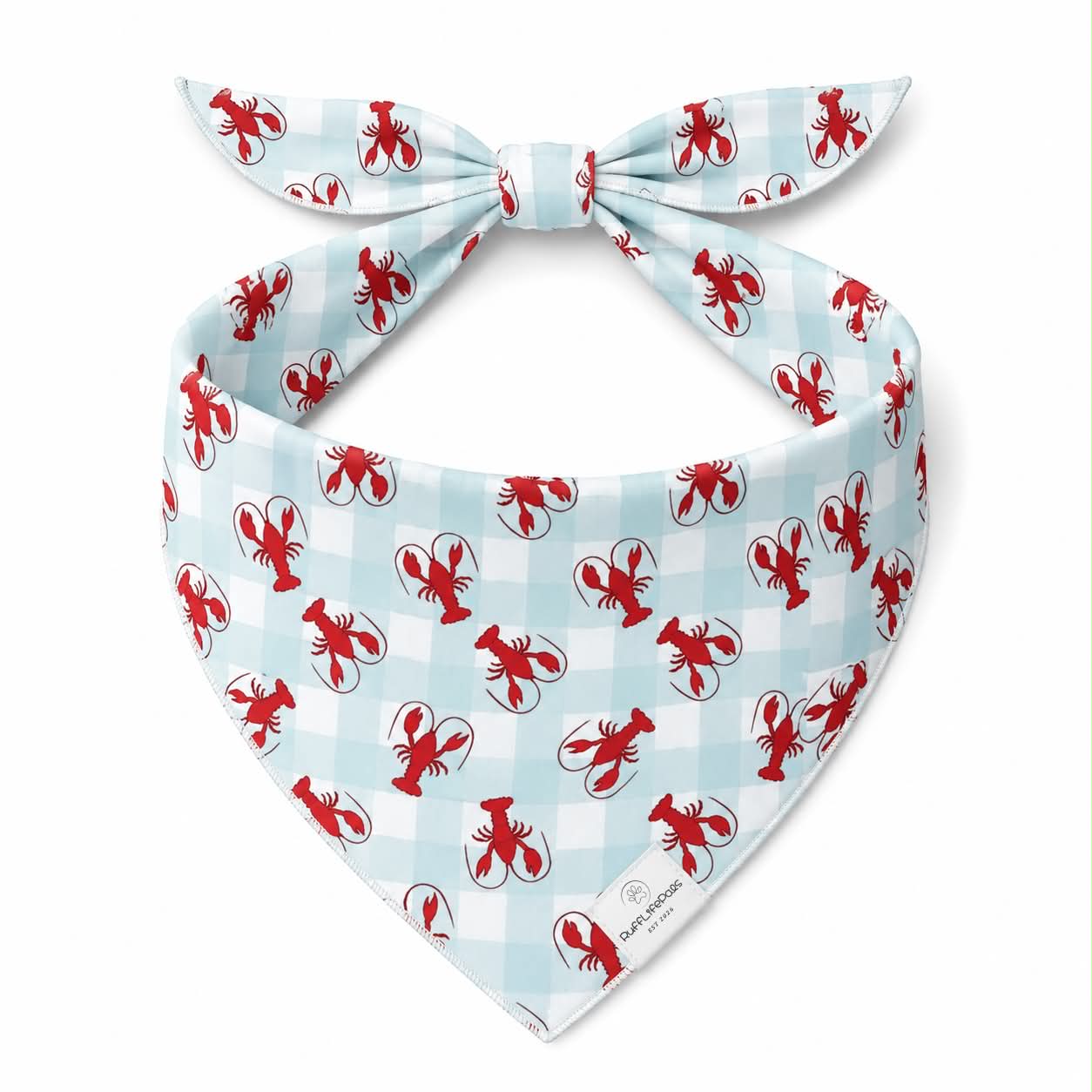 Lobster Dog Bandana: L/XL