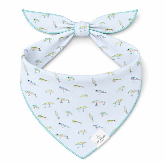 Fishing Lures Dog Bandana: S/M