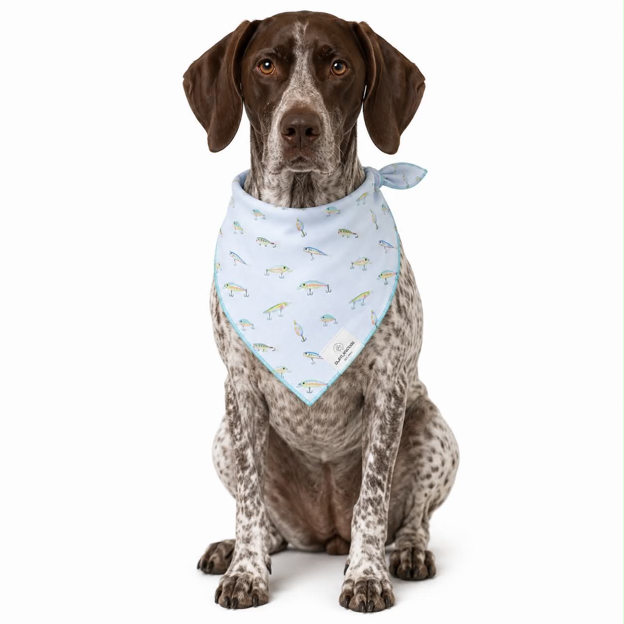 Fishing Lures Dog Bandana: S/M