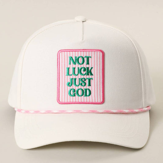 NOT LUCK JUST GOD HAT: PINK