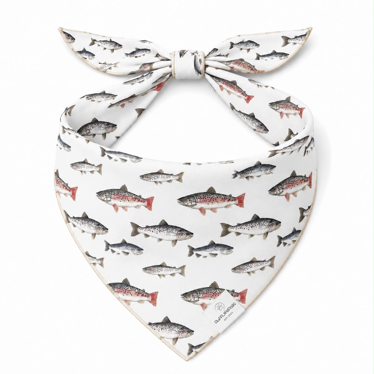 Fish Dog Bandana: L/XL