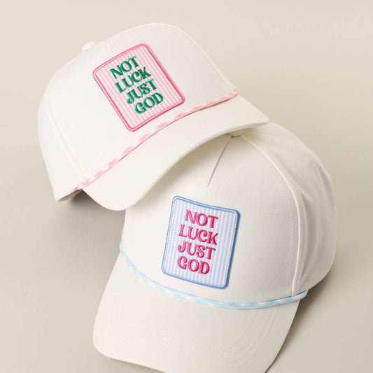 NOT LUCK JUST GOD HAT: PINK